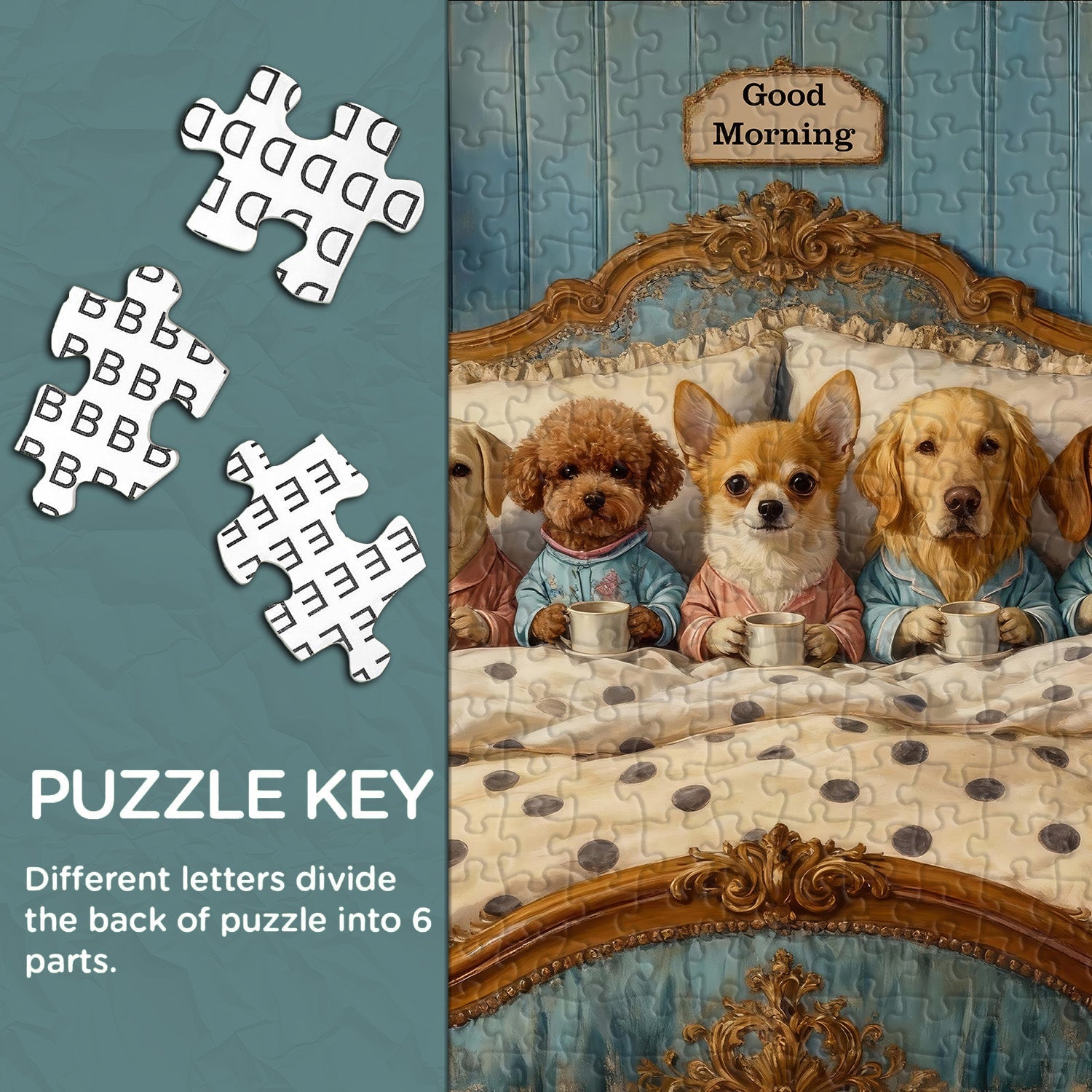Cozy Pajama Pups Jigsaw Puzzle 1000 Pieces