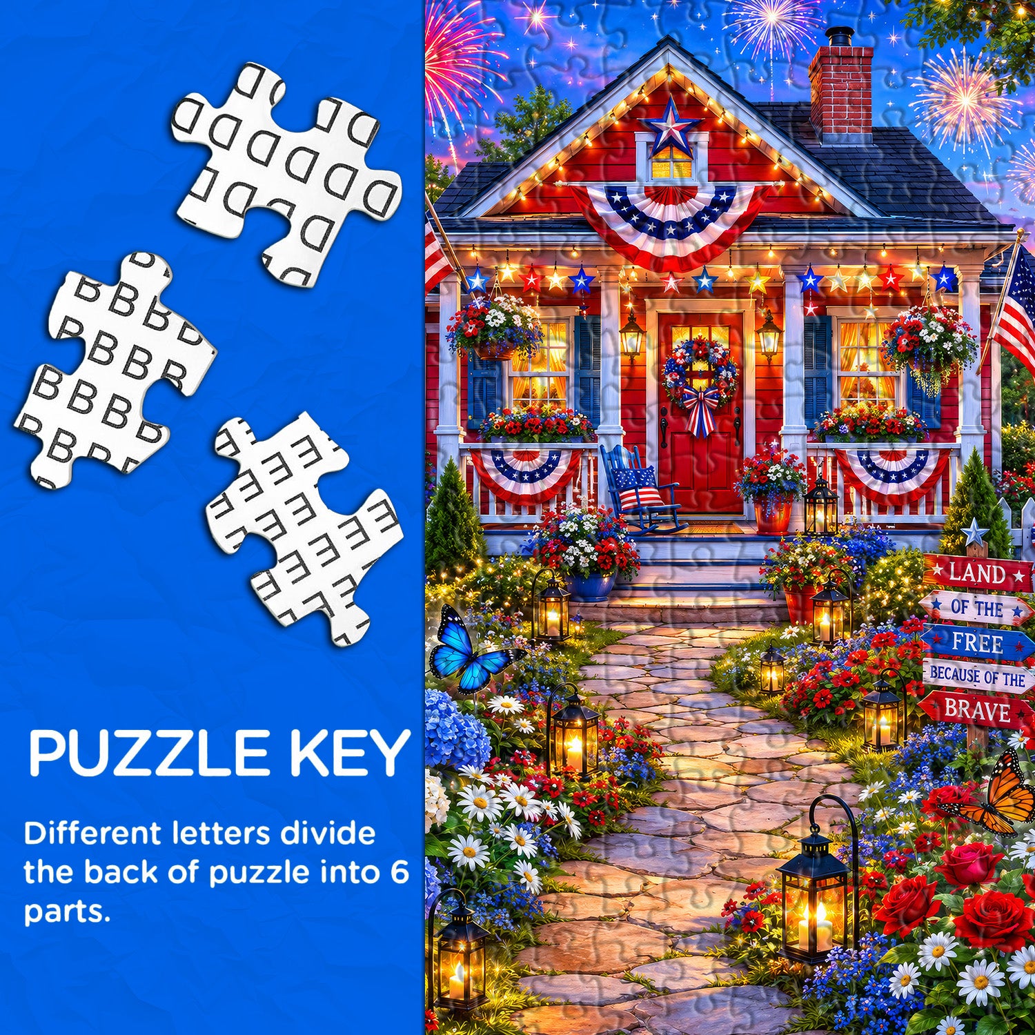 Freedom Cottage Jigsaw Puzzle 1000 Pieces
