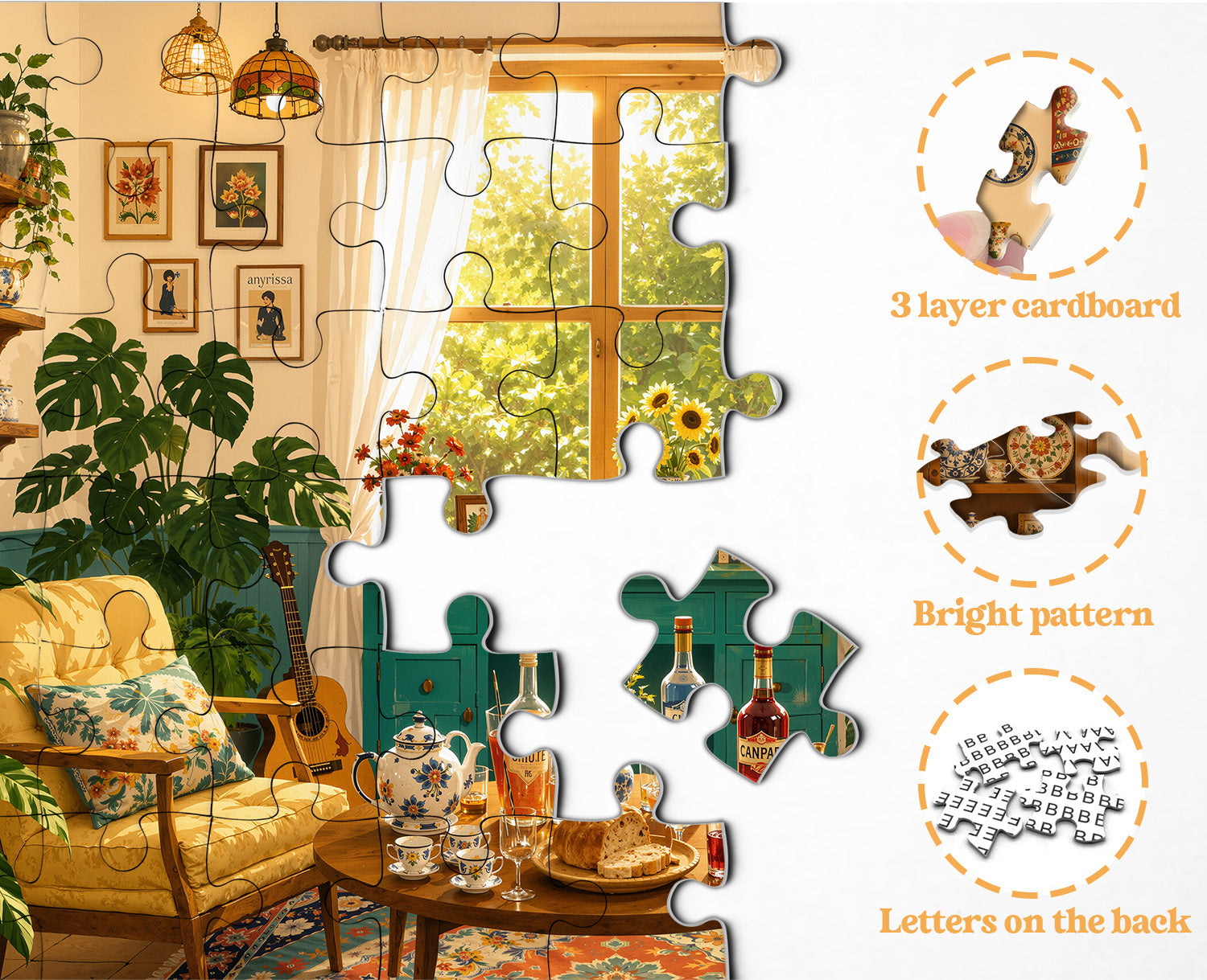 Cozy Country Home Art Jigsaw Puzzle 1000 Pieces
