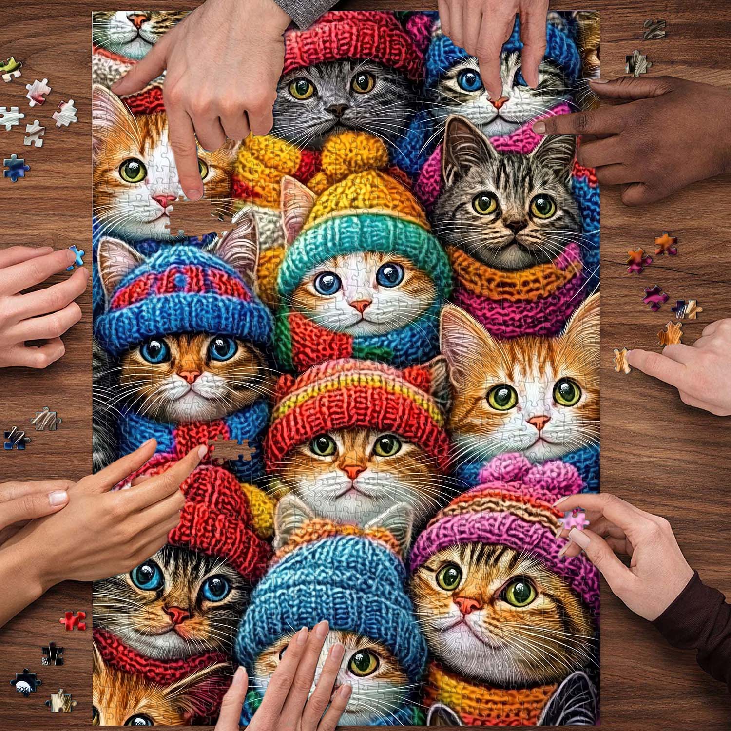 Knit Kitty Sammelpuzzle 1000 Teile
