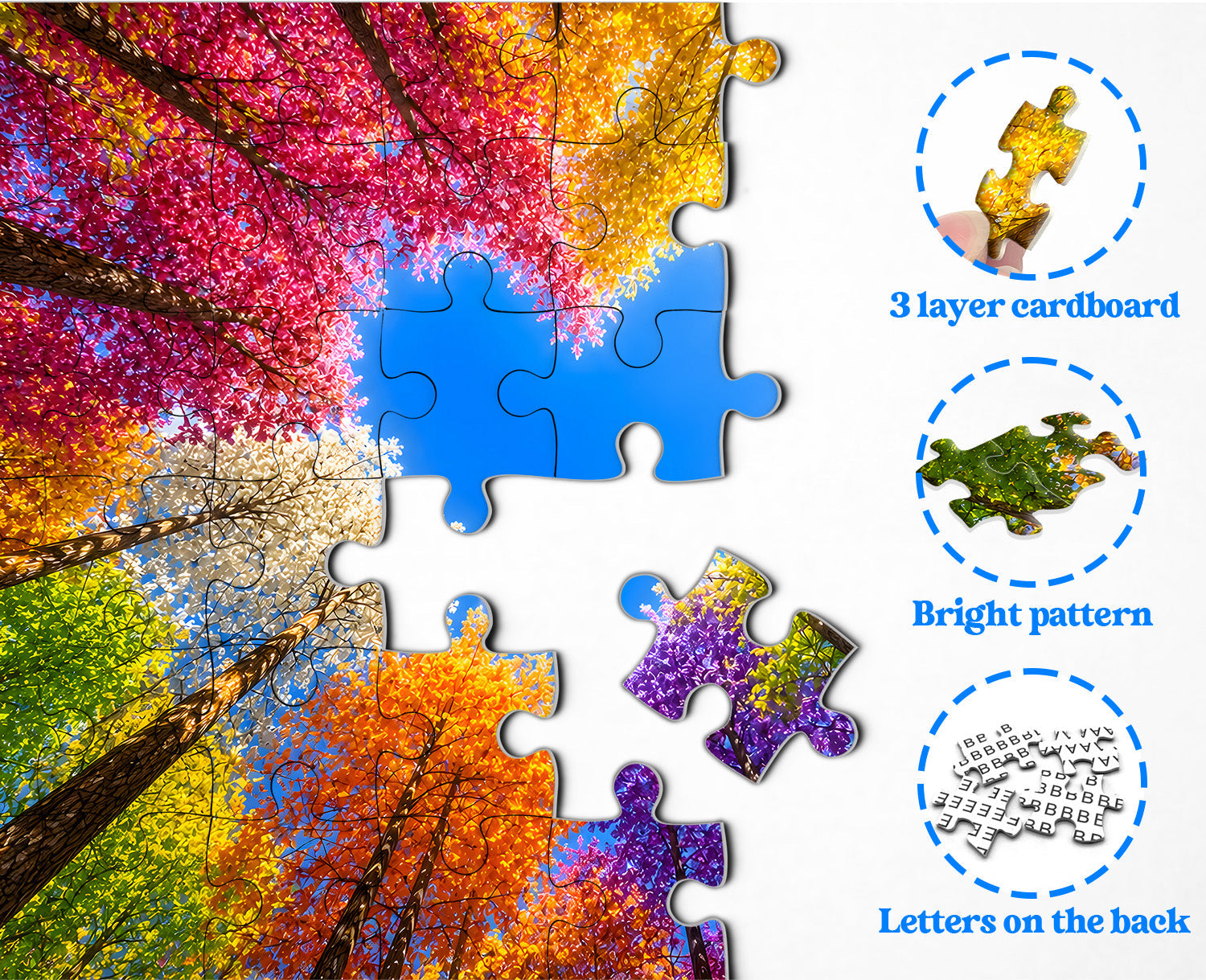 Puzzle Foresta Arcobaleno 1000 Pezzi