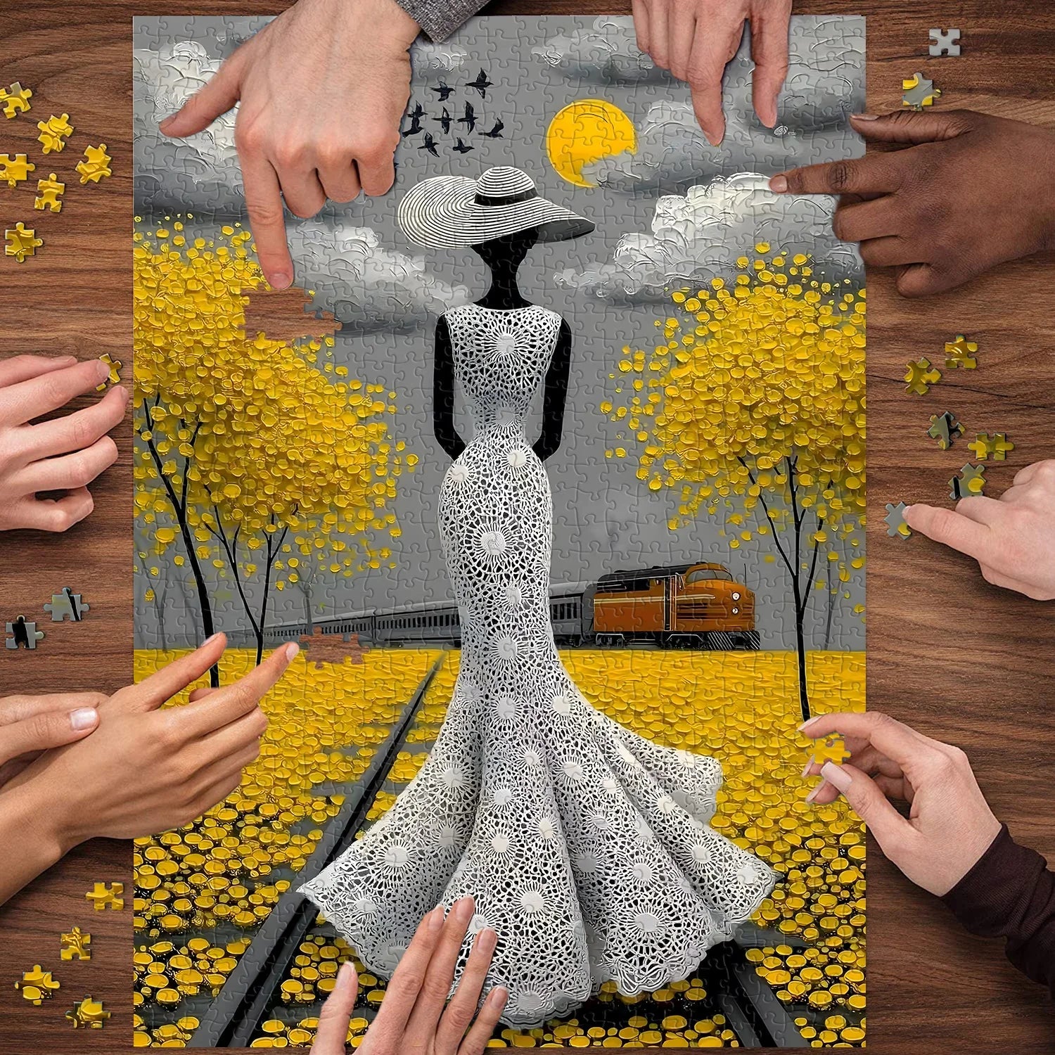 Trajectoire élégante Puzzle de puzzle 1000 pièces