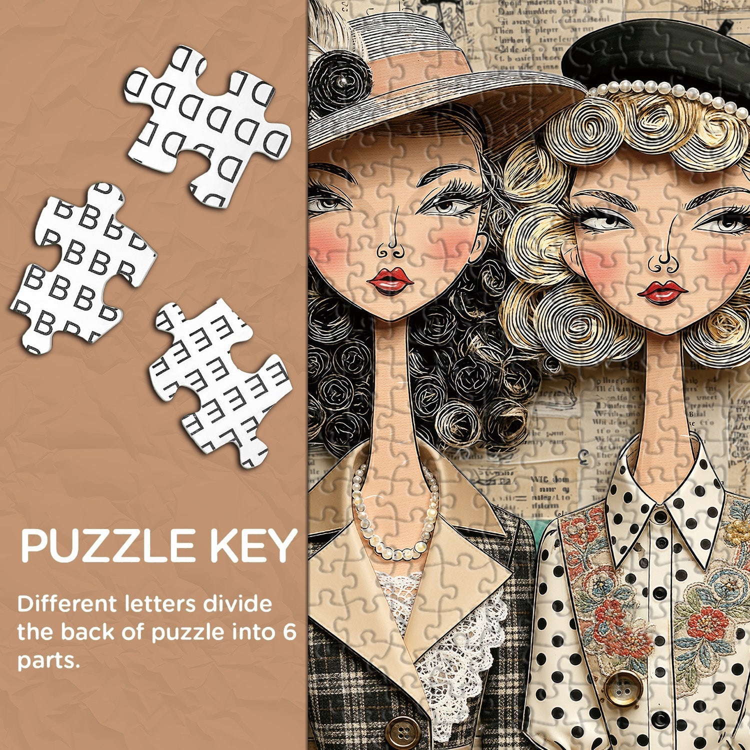 Puzzle per donne alla moda da 1000 pezzi