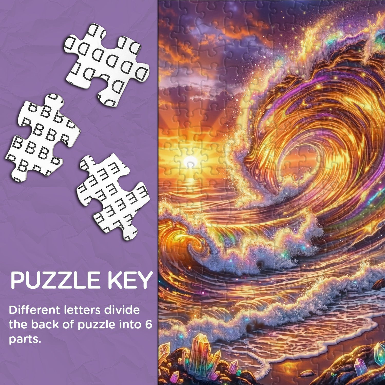 Puzzle L'alba dei cristalli 1000 pezzi