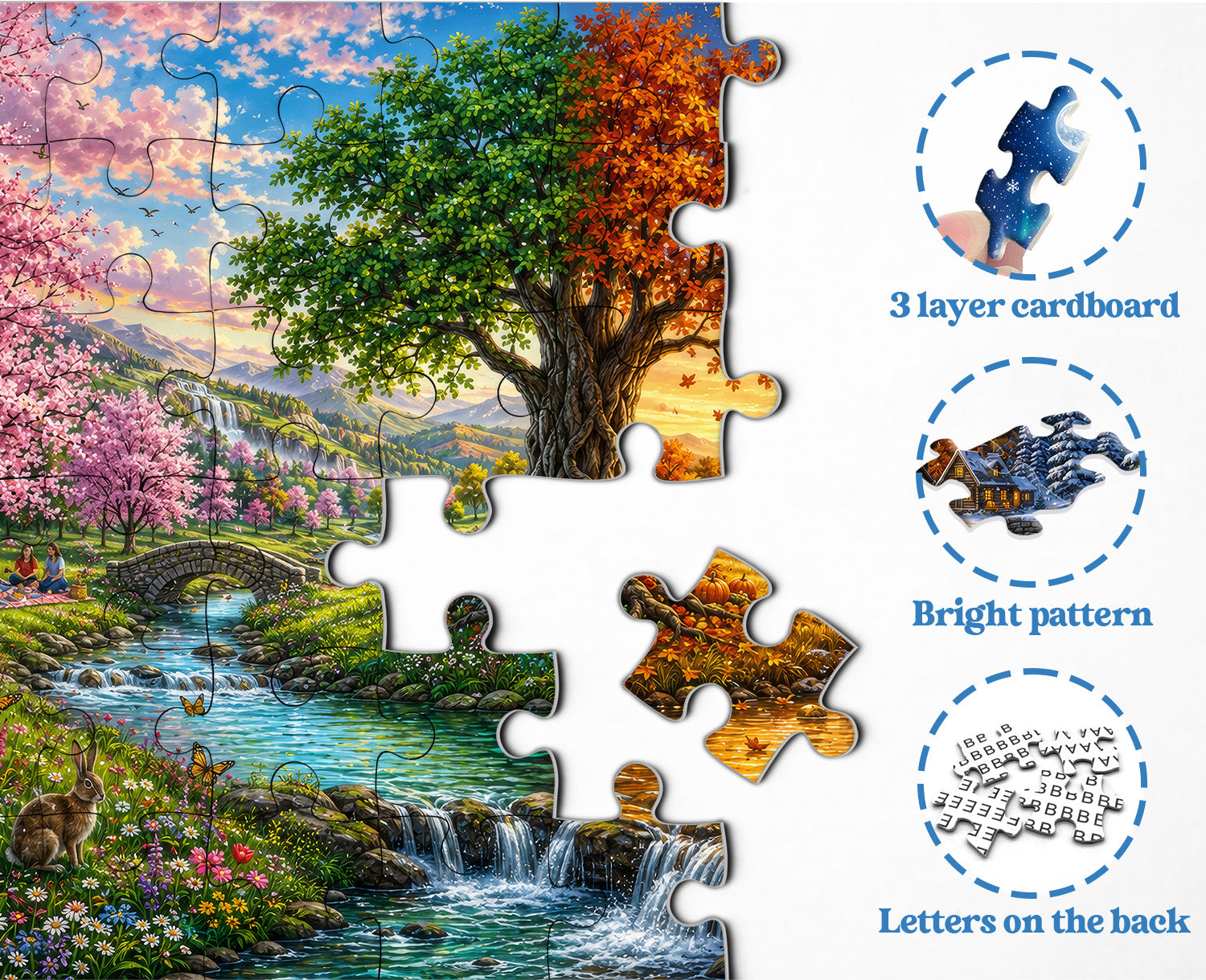 Puzzle saisonnier Wonder Valley 1000 pièces
