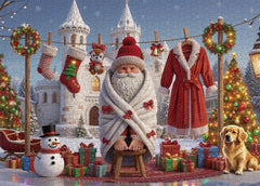 Celebración del castillo de Navidad Puzzle 1000 piezas