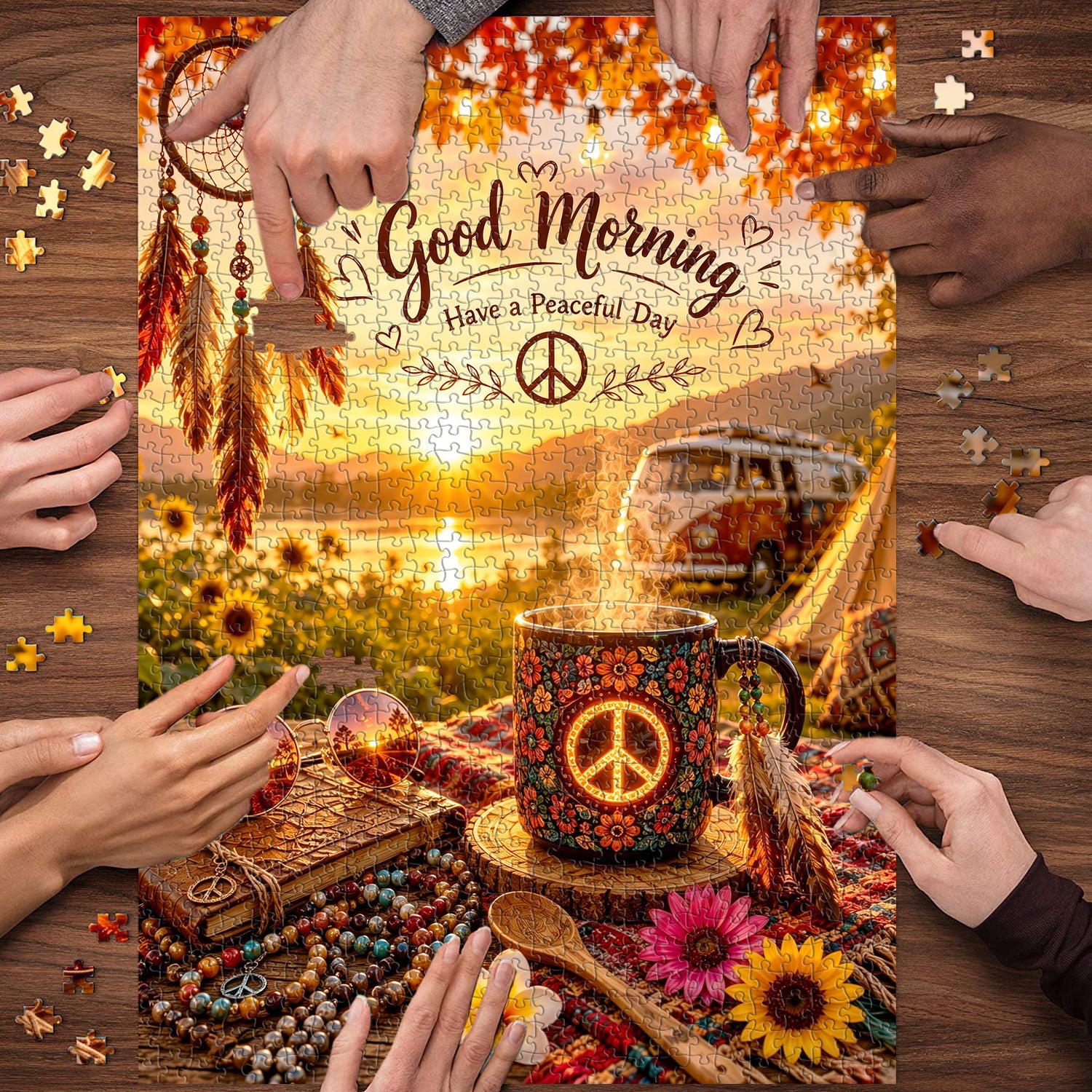 Puzzle Boho Morning Camp 1000 pezzi