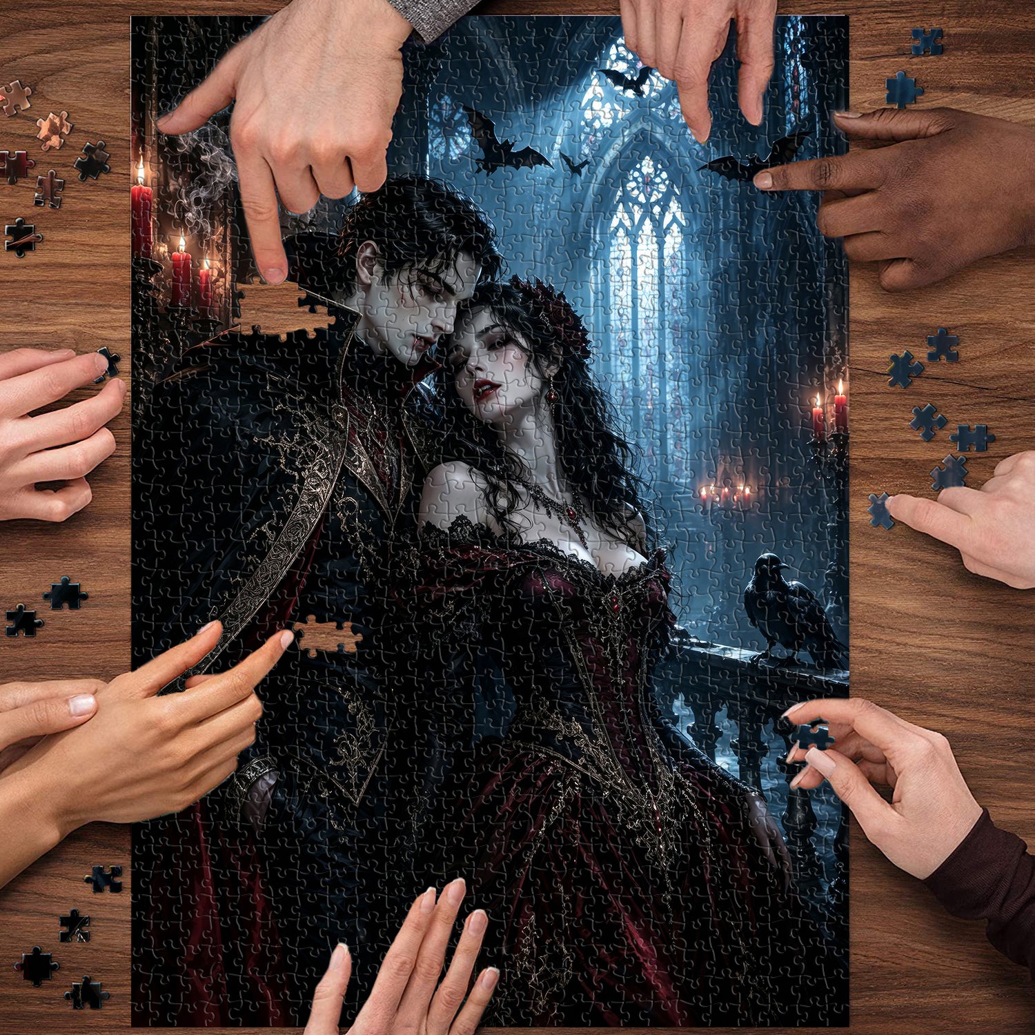 Nocturnal Vow Lovers Jigsaw Puzzle 1000 Pieces