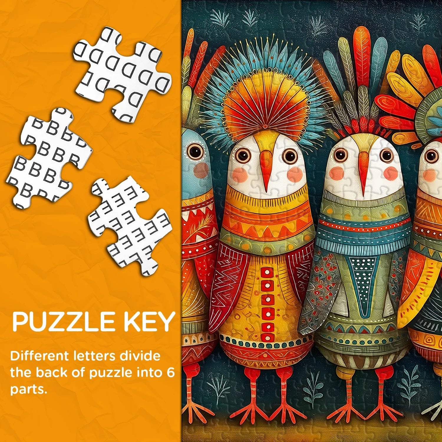 Feather Crown Tribe Jigsaw Puzzle 1000 Pieces