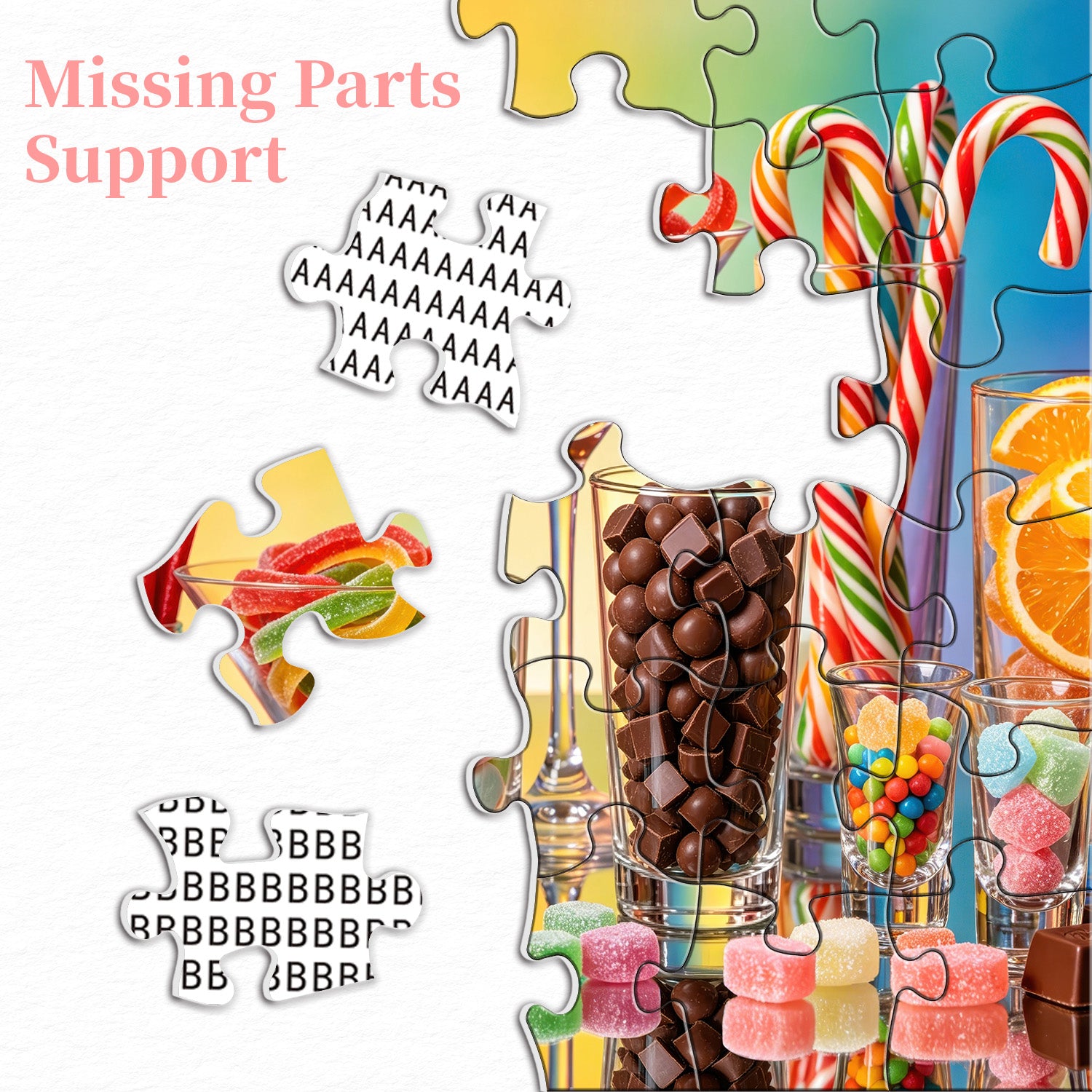 Colorful Candy Feast Jigsaw Puzzle 1000 Pieces