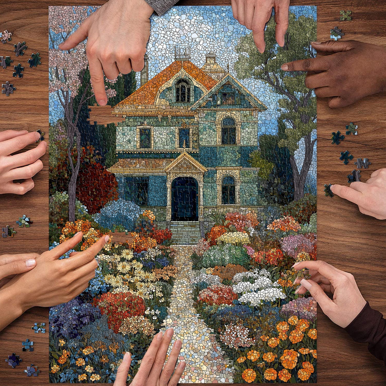 Gartenhaus-Puzzle 1000 Teile