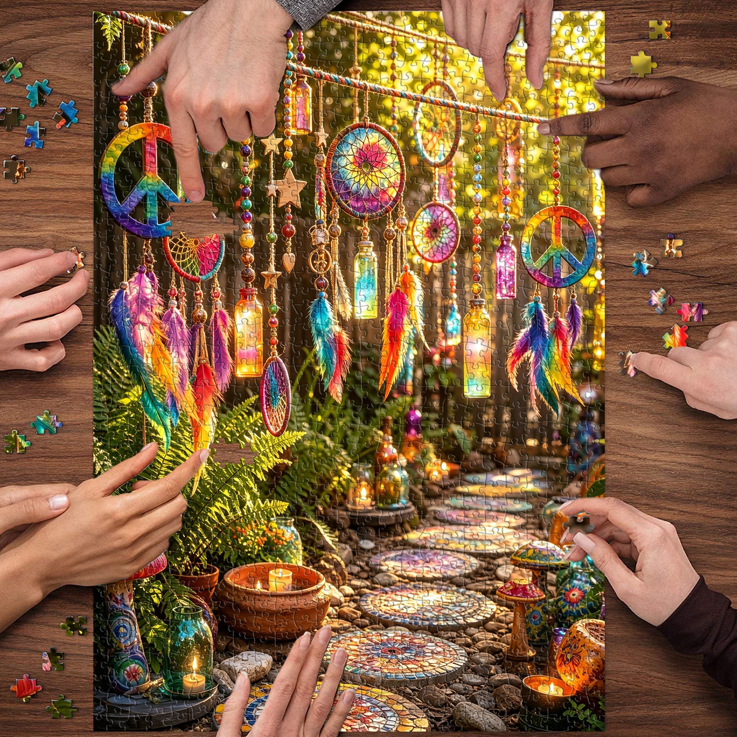 Hippie Dream Garden Jigsaw Puzzle 1000 Pieces