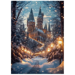 Poudlard Castle en hiver Puzzle 1000 pièces 1000 pièces