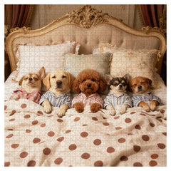 Snoozing Pup Posse Jigsaw Puzzle 1000 Pieces