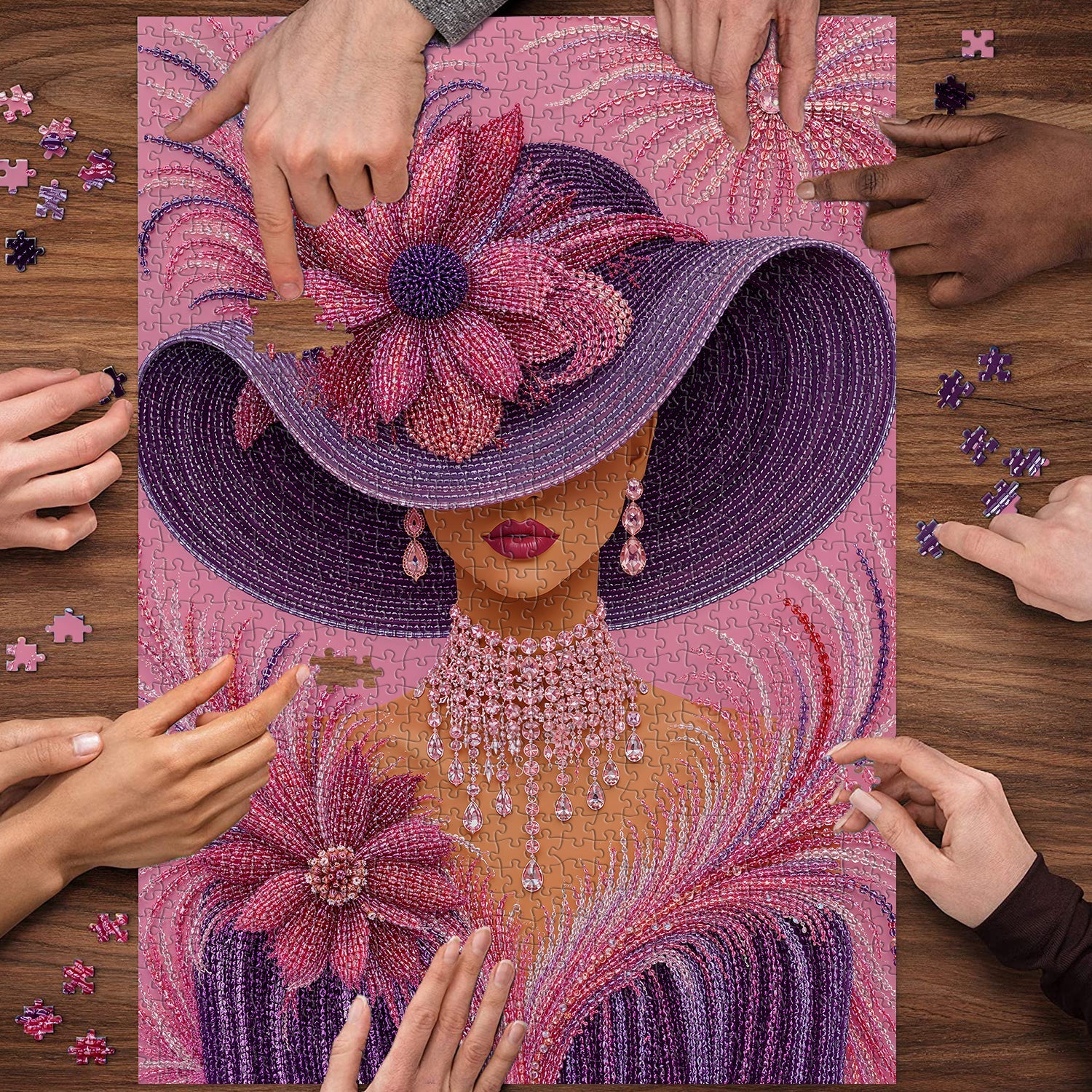 Puzzle Musa Rosata 1000 Pezzi