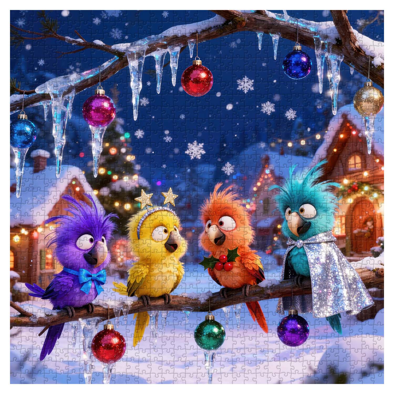 Colorful Birds Workshop Jigsaw Puzzle 1000 Pieces