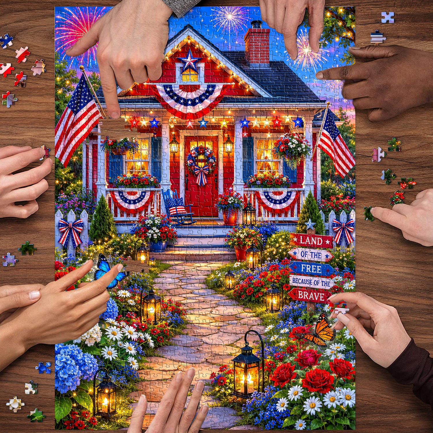 Freedom Cottage Jigsaw Puzzle 1000 Pieces