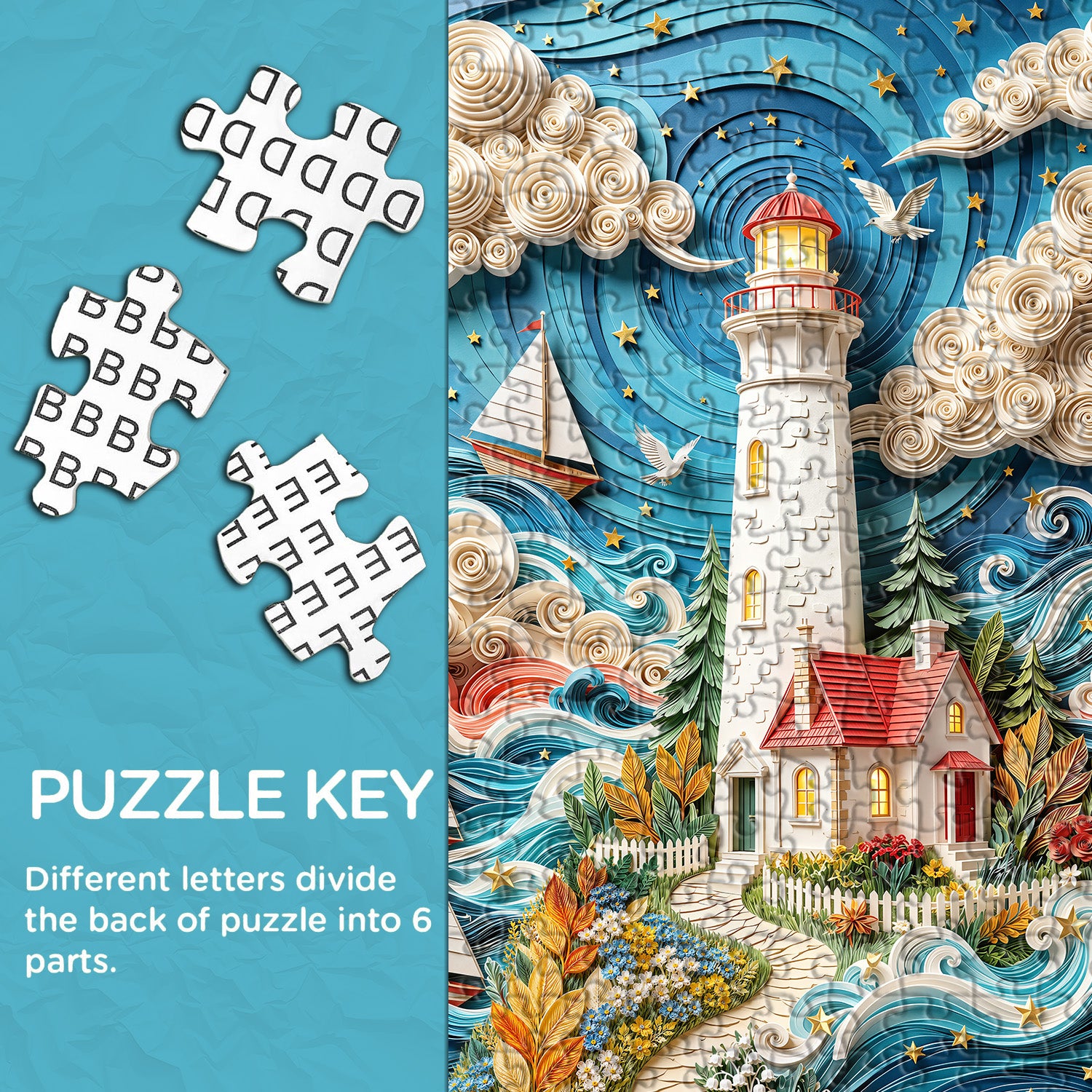 Leuchtturmträume Puzzle 1000 Teile