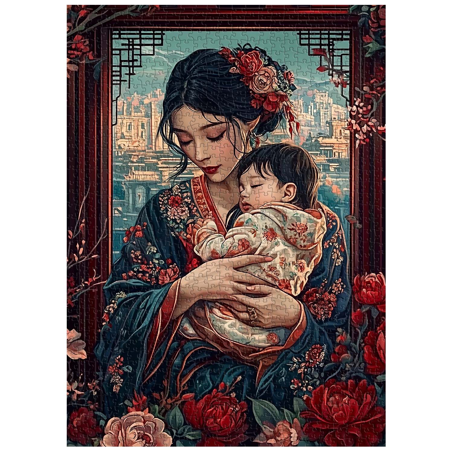 Puzzle de la mère et de l'enfant Puzzle 1000 pièces