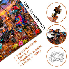 Puzzle Tropical Dogs DJ Party 1000 pezzi