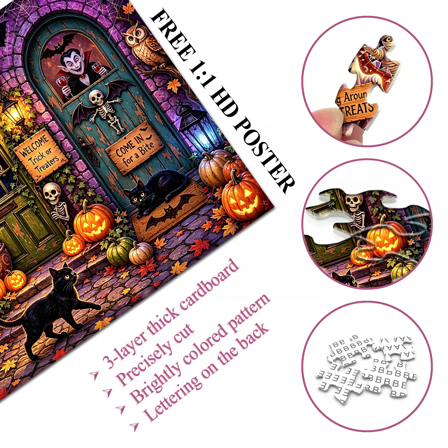 Doorways of Halloween Jigsaw Puzzle 1000 Pieces