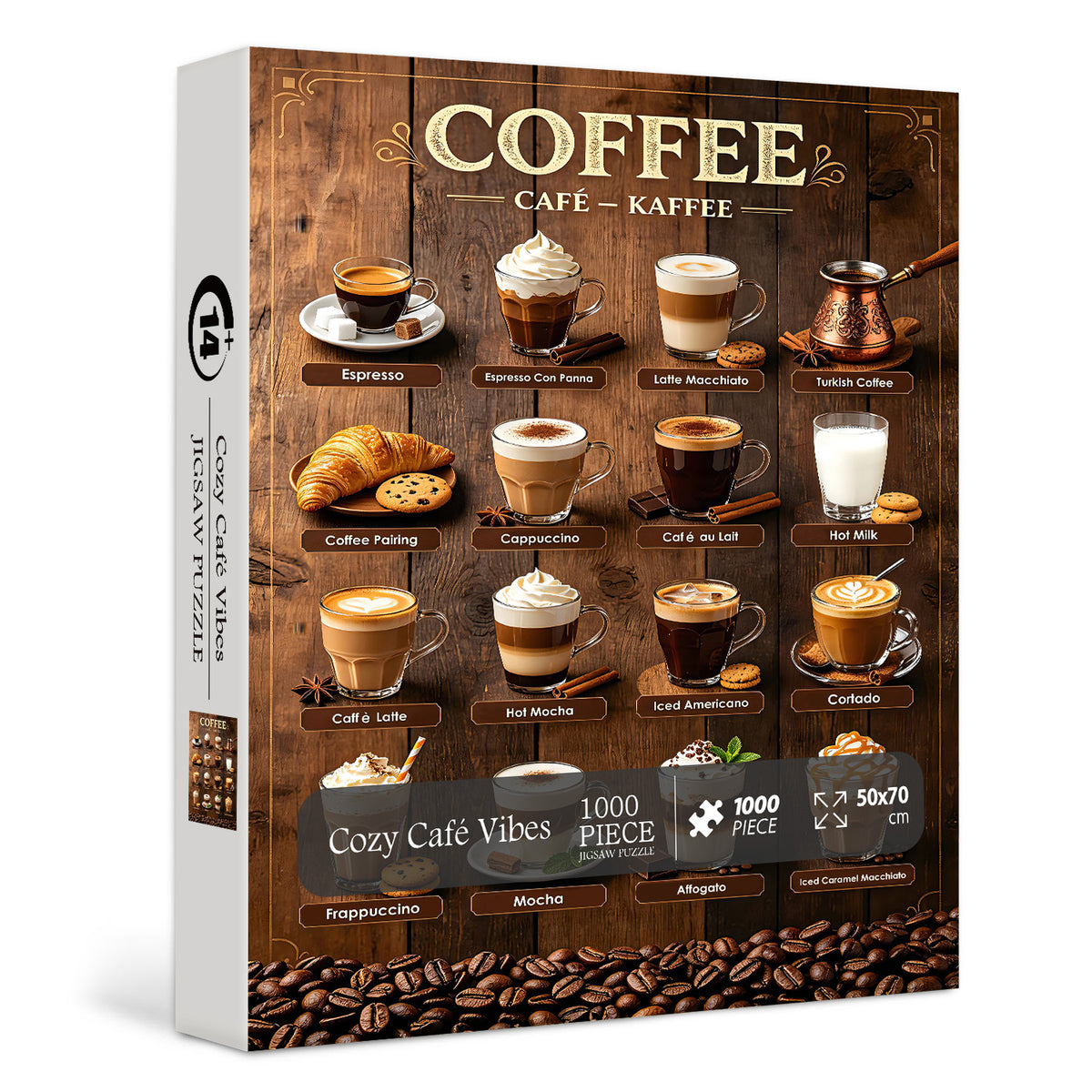 Cozy Café Vibes Jigsaw Puzzle 1000 Pieces