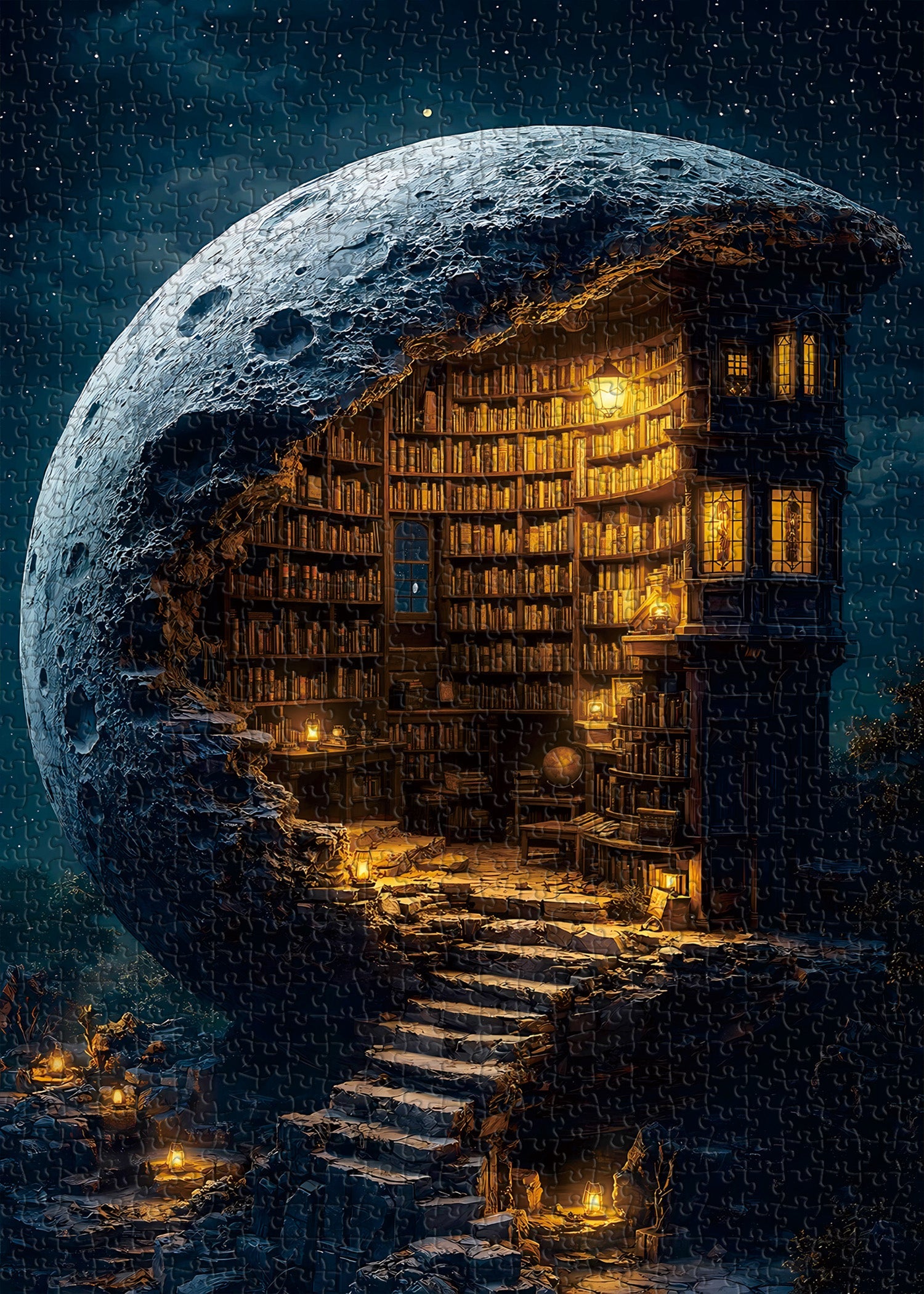 Puzzle della Biblioteca della Luna, 1000 pezzi