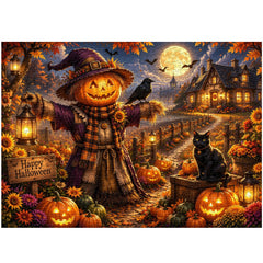 Glowing Moon Pumpkin Jigsaw Puzzle 1000 Pieces