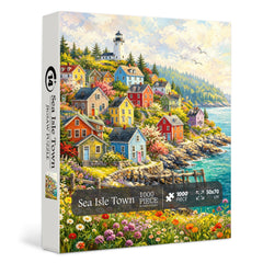 Sea Isle Town Jigsaw Puzzle 1000 Pieces