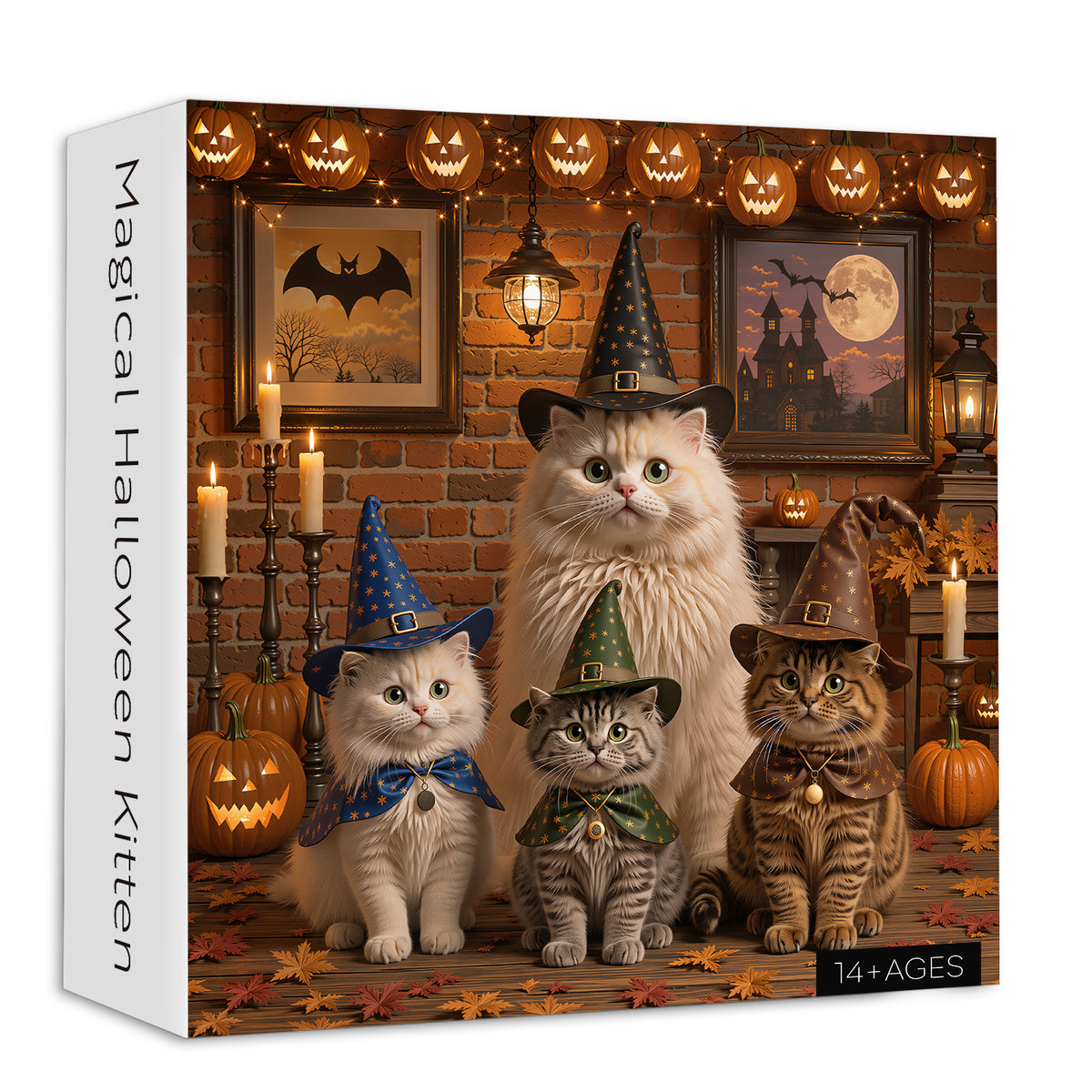 Puzzle magico del gattino di Halloween 1000 pezzi