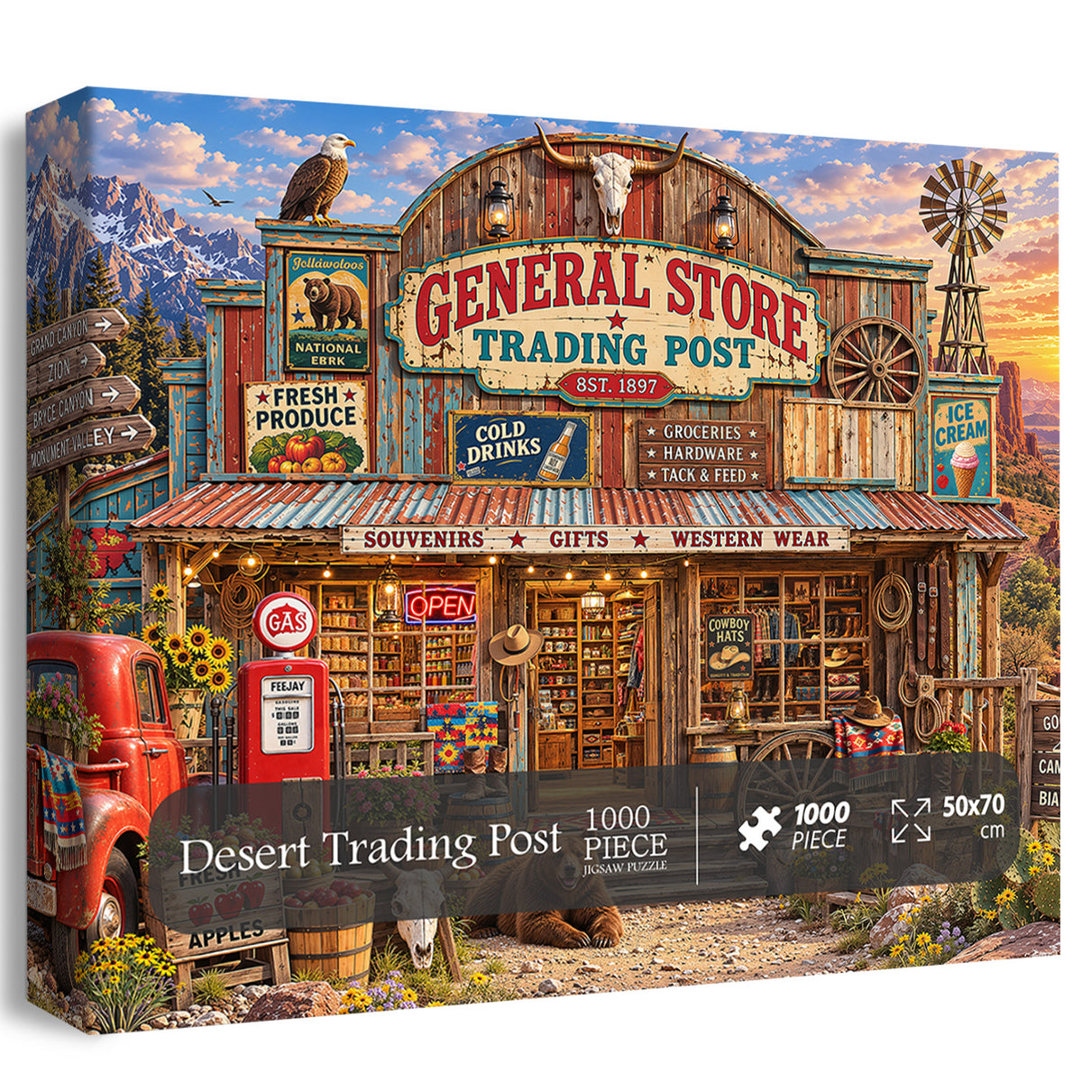 Desert Trading Post Jigsaw Puzzle 1000 Pieces
