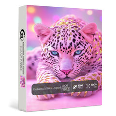 Enchanted Glitter Leopard Jigsaw Puzzle 1000 Pieces