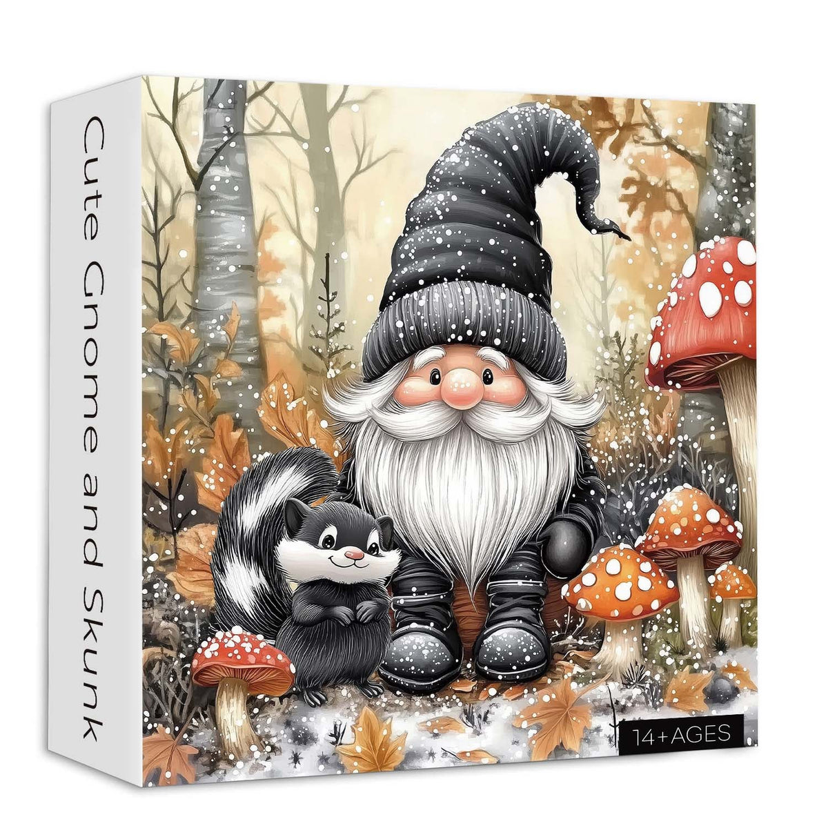 Mignon gnome et skunk puzzle 1000 pièces