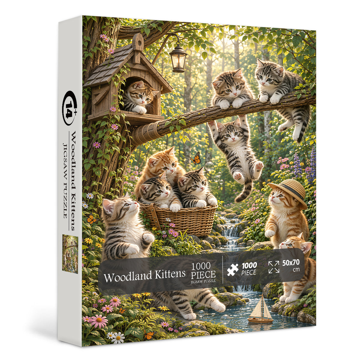 Woodland Kittens Jigsaw Puzzle 1000 Pieces