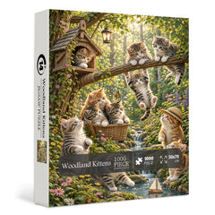 Woodland Kittens Jigsaw Puzzle 1000 Pieces