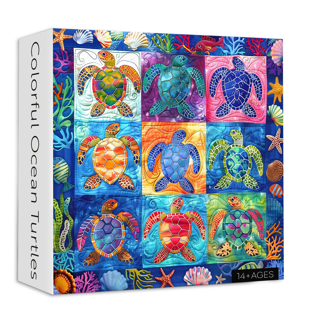 Tartarughe oceaniche colorate puzzle puzzle 1000 pezzi