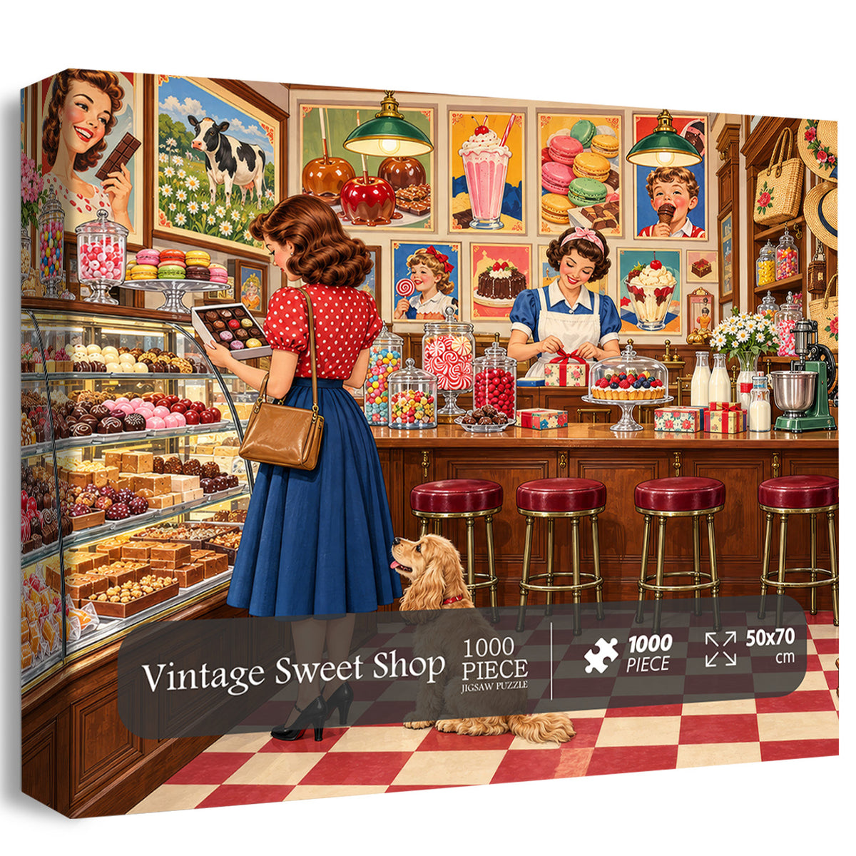 Vintage Sweet Shop Jigsaw Puzzle 1000 Pieces