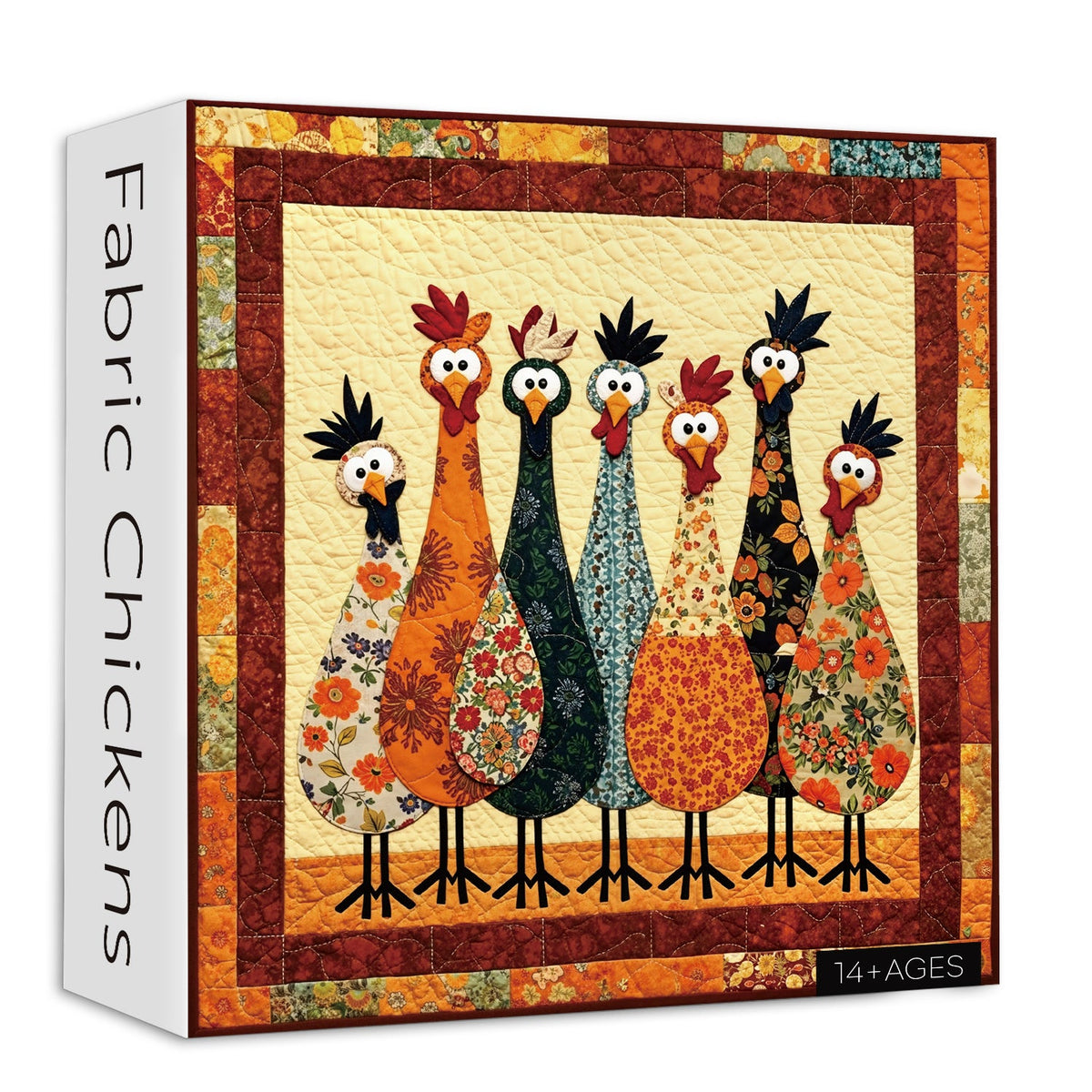 Puzzle con Polli in Tessuto, 1000 Pezzi