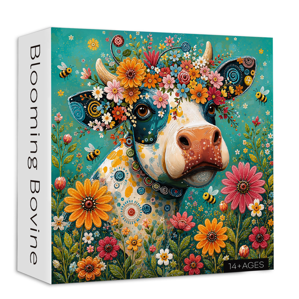 Blooming Bovine Jigsaw Puzzle 1000 Pieces