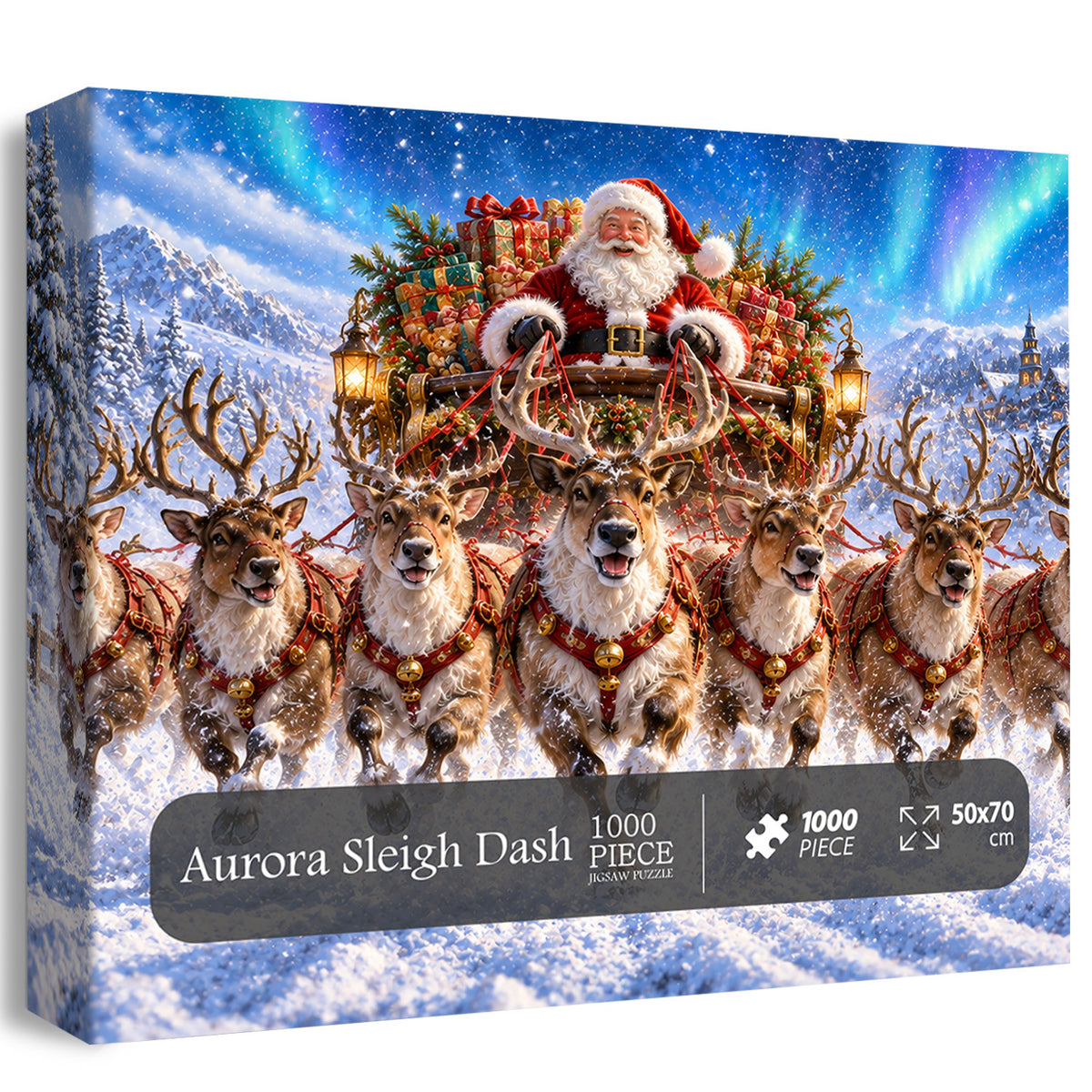 Aurora Sleigh Dash Jigsaw Puzzle 1000 Pieces