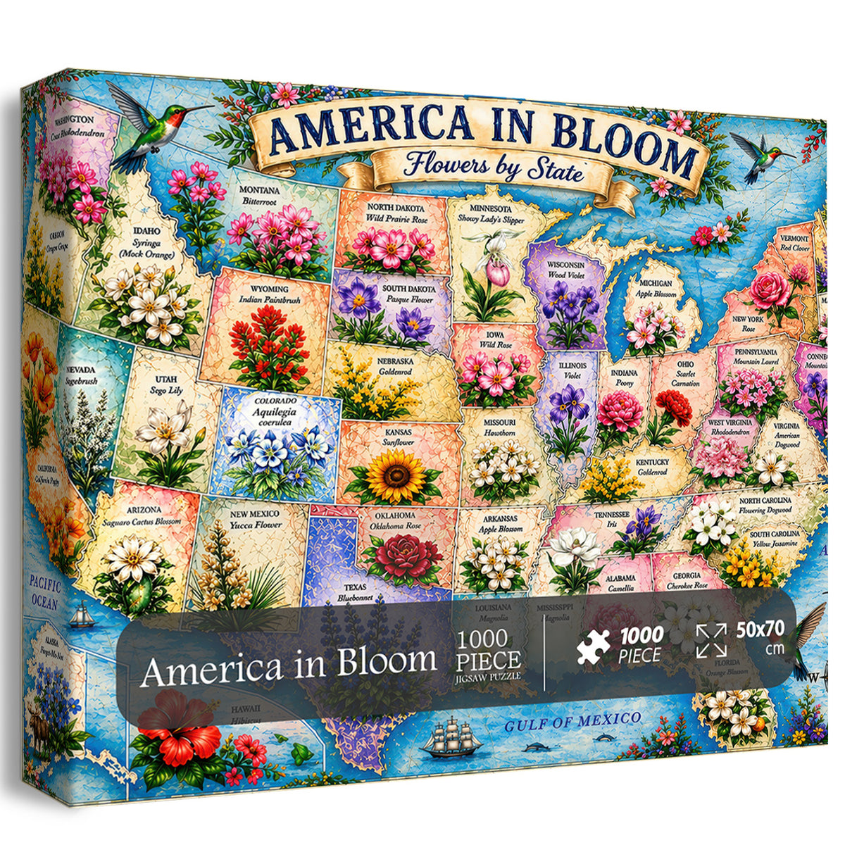 Puzzle America in Fiore 1000 Pezzi