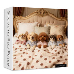 Snoozing Pup Posse Jigsaw Puzzle 1000 Pieces