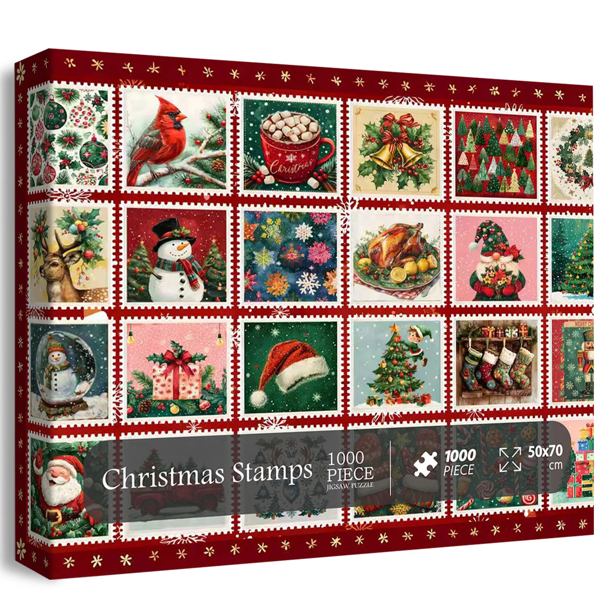 Stamps natalizio puzzle puzzle 1000 pezzo
