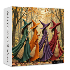 Autumn Witch Shadows Jigsaw Puzzle 1000 Pieces