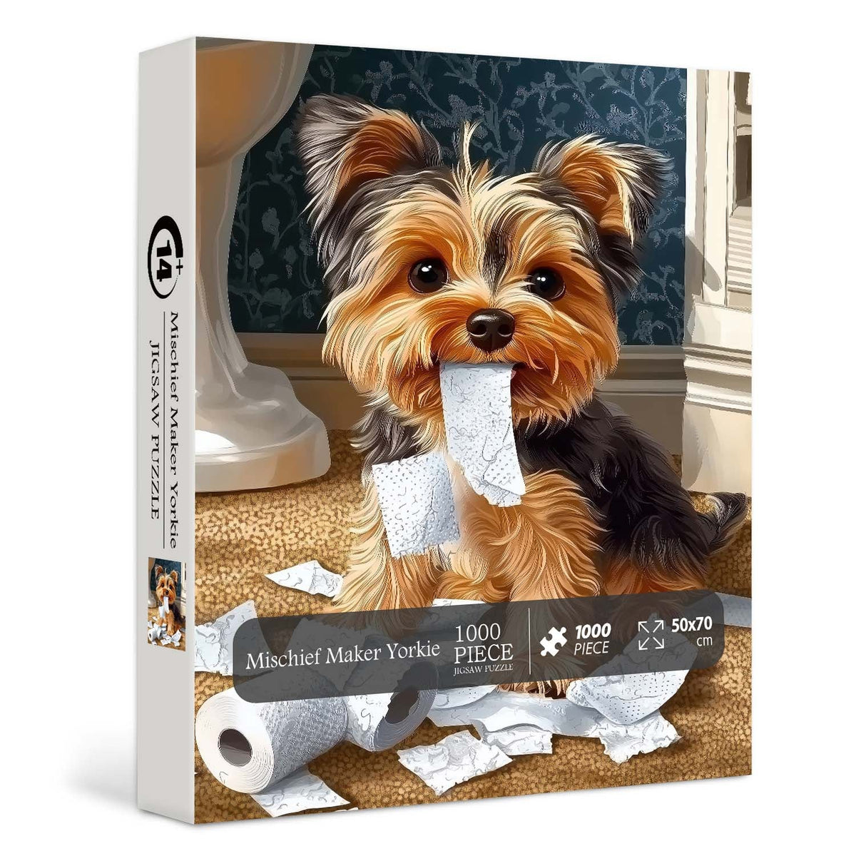 Mischief Maker Yorkie Jigsaw Puzzle 1000 Pieces