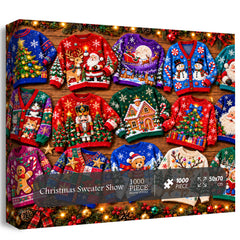Puzzle du spectacle de pulls de Noël 1000 pièces