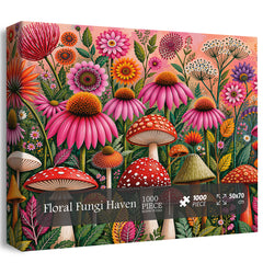 Floral Fungi Haven Jigsaw Puzzle 1000 Pieces