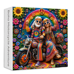 Boho Motorcycle Adventure Jigsaw Puzzle 1000 Pieces