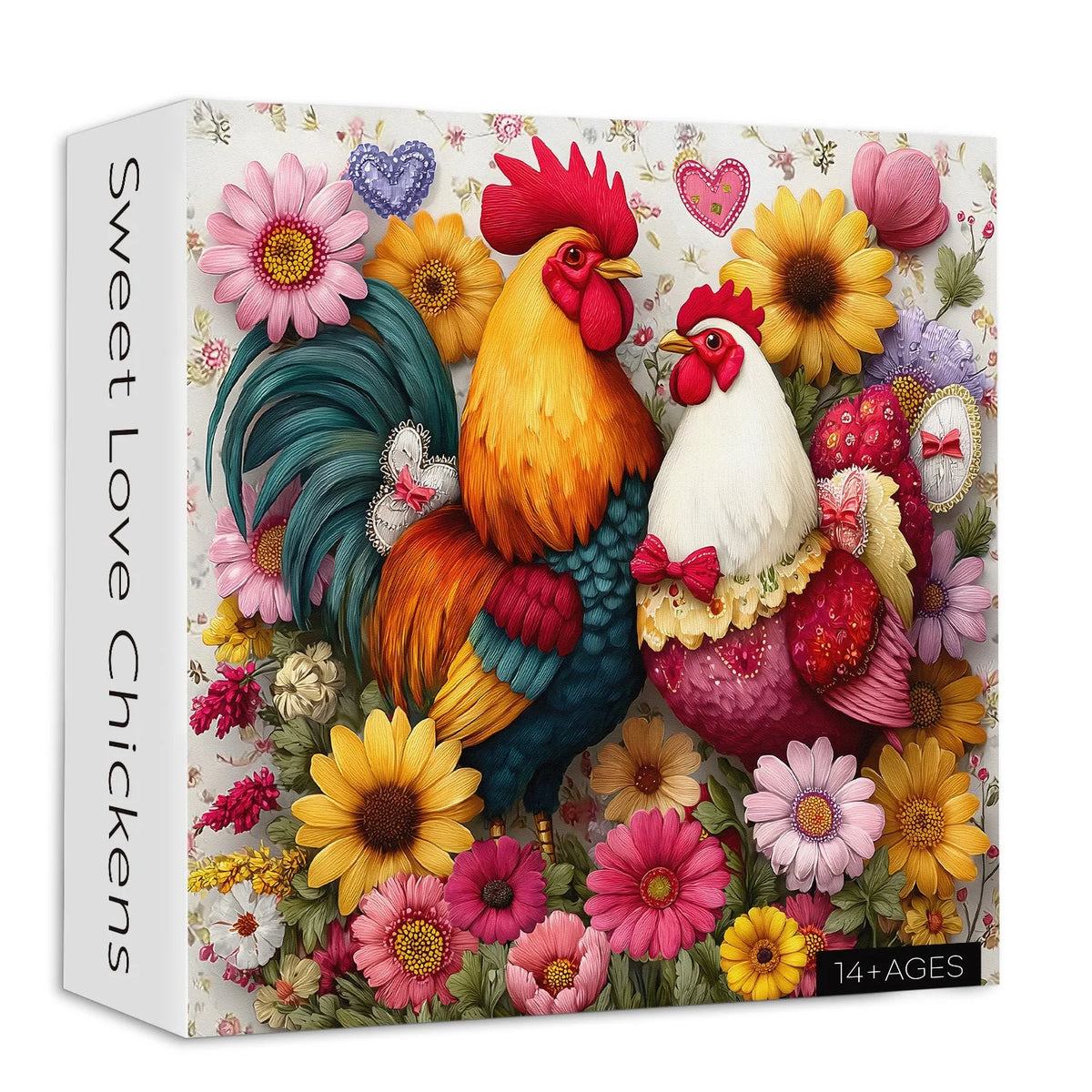 Sweet Love Chickens Jigsaw Puzzle 1000 Pieces