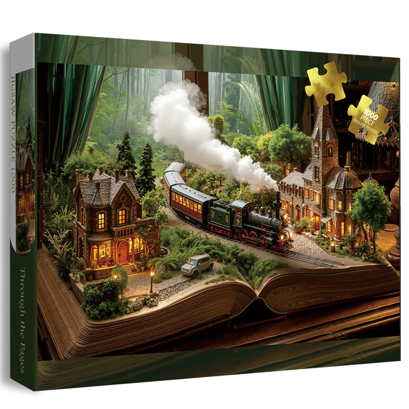 À travers les pages Puzzle de puzzle 1000 pièces